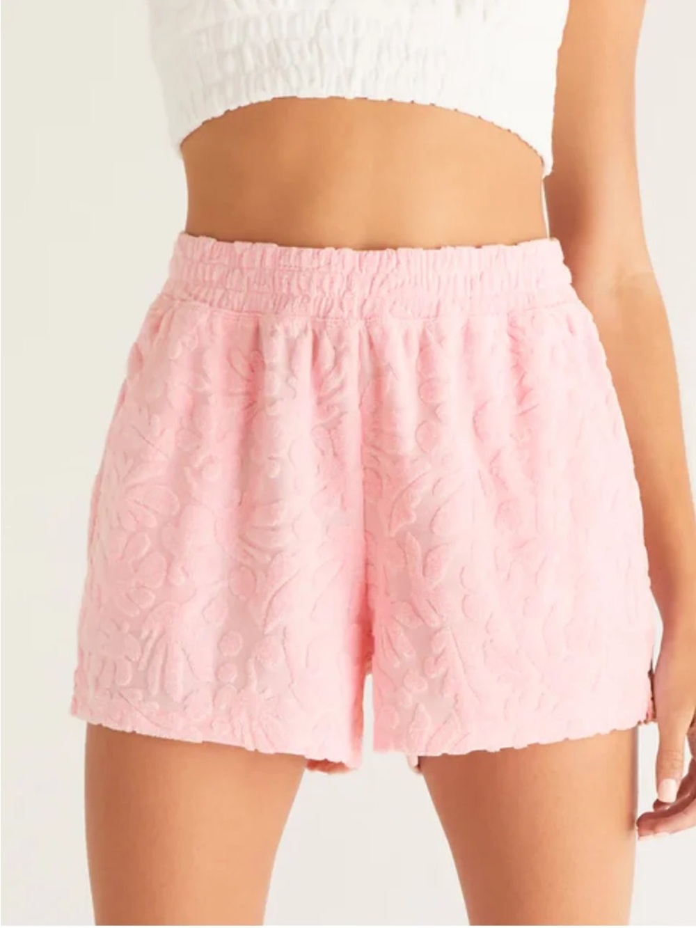 Z Supply Resort Vacay Terry Short Paradise Pink